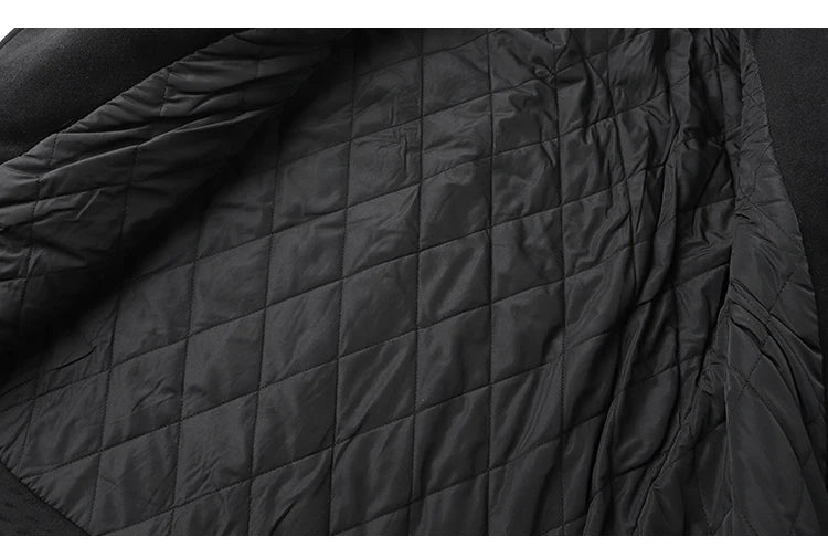 Winter Thi Woolen Navy Peacoat Outdoor Windproof Warm Inner Wool Coat Heavy Du Youth Faion Workwear Military Sle Coat