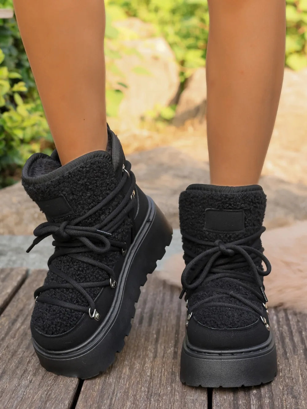 Warm Snow Boots 2025 Winter New Thick Bottom Large Size with Velvet Cross Strap Northeast Cotton Shoes for Women