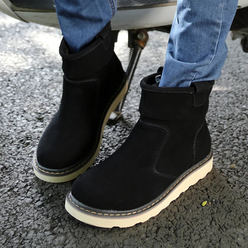 Winter Hot Casual Warm Boots, Fashionable and Versatile Simple and Fashionable for Outdoor Walks Classic Fashionable Men's Boots