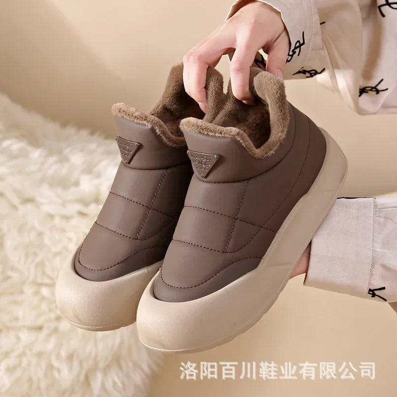 Winter Snow Boots for Women Fashion Women's Cotton Shoes Warm Waterproof Non-slip Women's Snow Boots Botas Mujer 2024 Tendencia