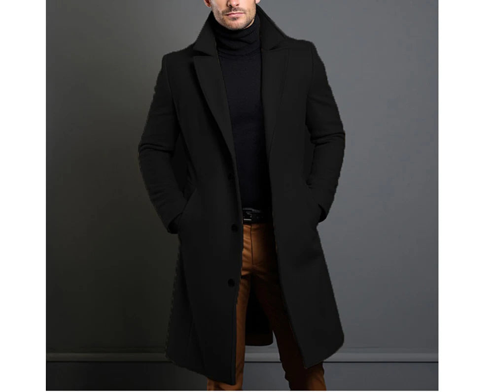 Winter Men's Trench Coats Luxury