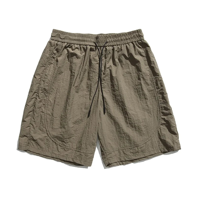 Youwenlu Men's Workwear orts Summer Trendy Loose American Sle Casual Straight Leg Wide Leg Sports Five-Quarter Pants