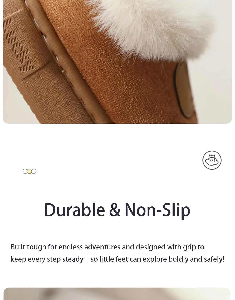 Cute Cartoon Winter Boots For Children Boy's Girl's Plush Boots Thick Warm Velvet Faux Fur Snow Boots For Toddler Kid's Boots