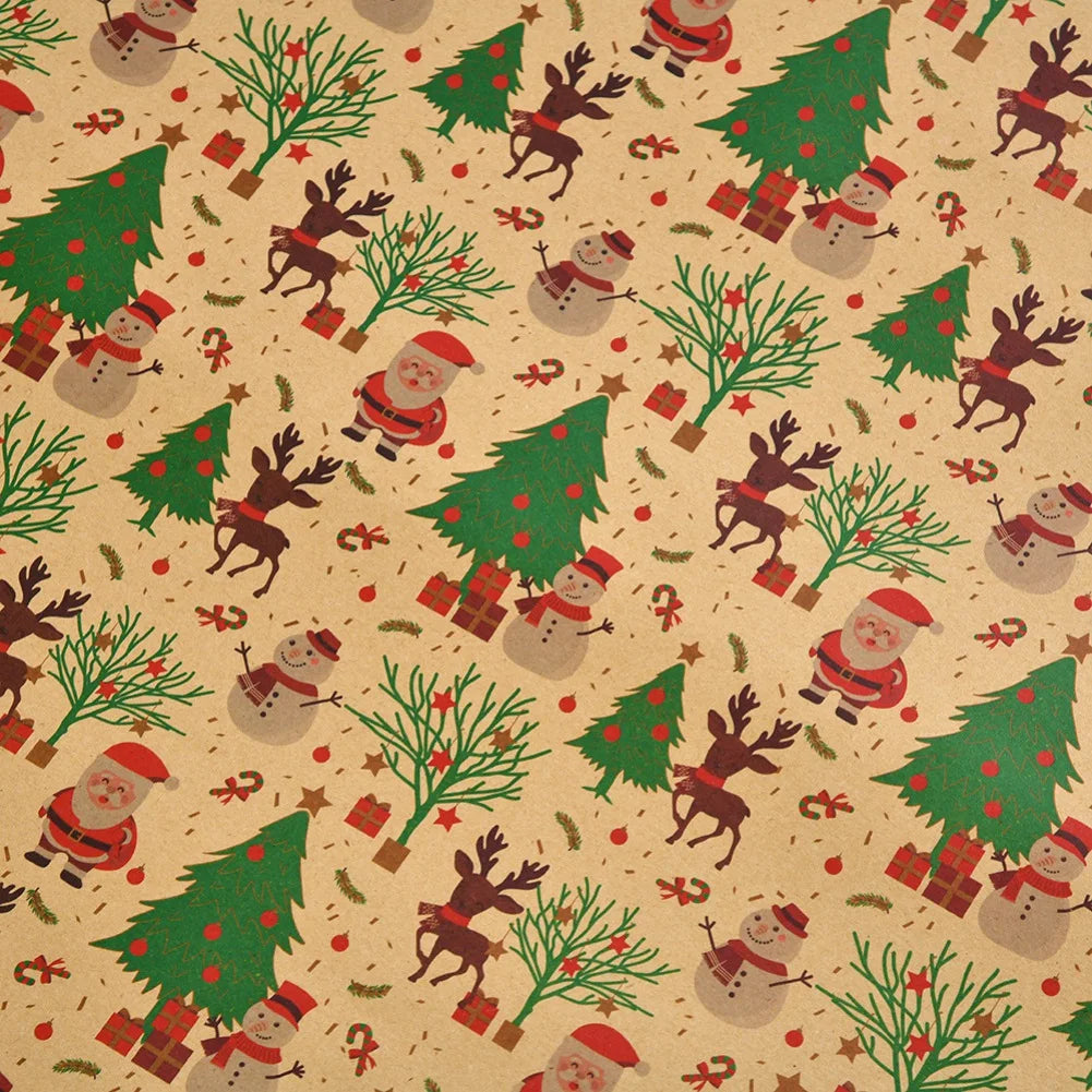 DIY Christmas & New Year Craft Wrapping Paper12q`1