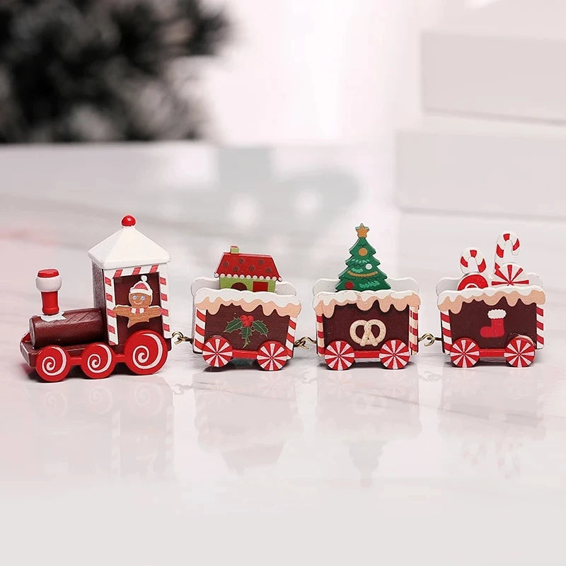 Christmas Decorations for Home Cristmas Ornament Christmas Train Merry  Xmas Navidad Noel Gifts Happy New Year