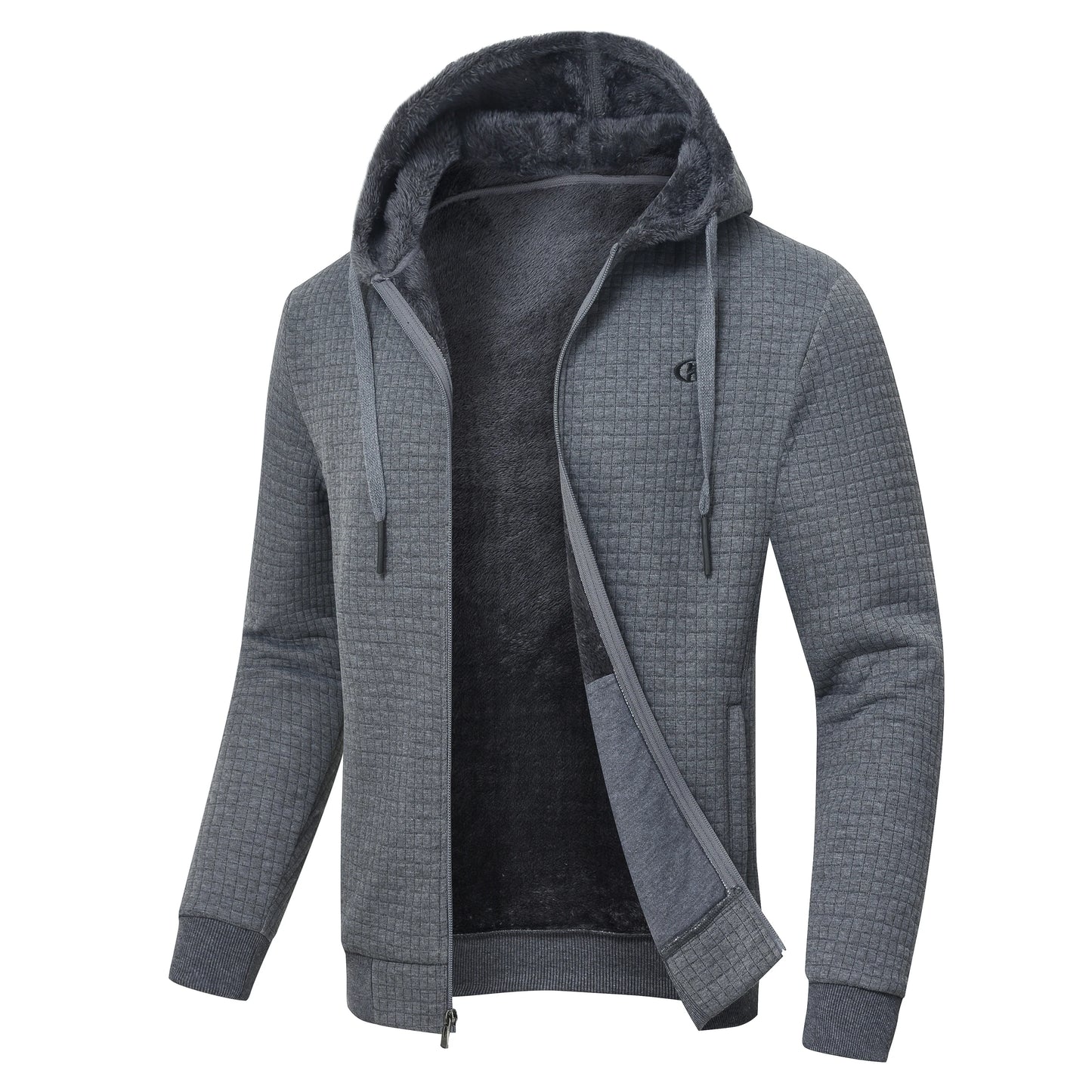 Men's Winter Warm Jackets Casual Hooded Plaid Shirts Thick Windbreaker Coat Hooded Fashion Streetwear 5XL