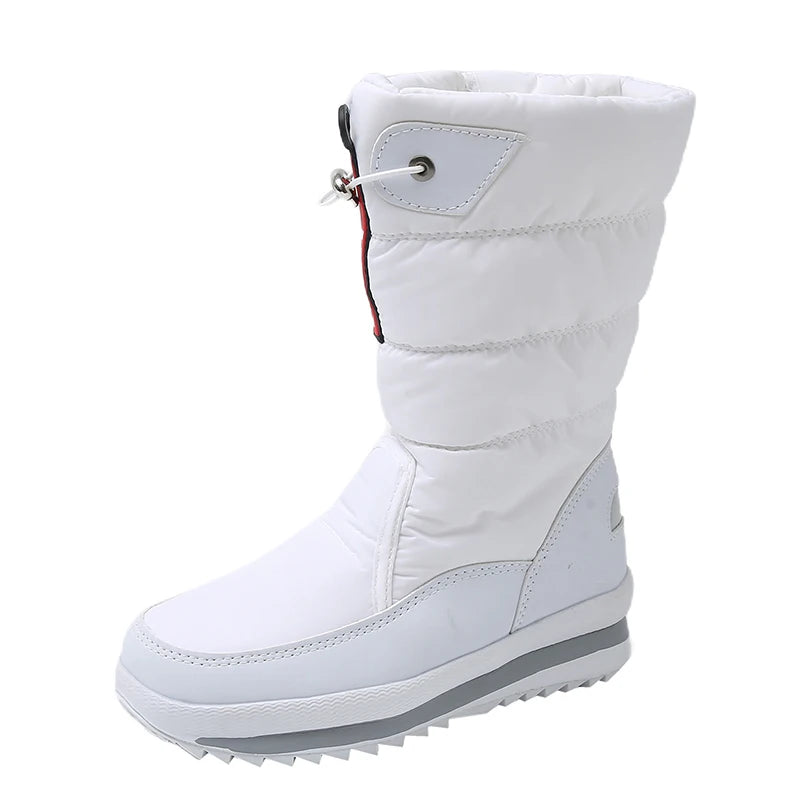 Autumn and Winter Cold-Proof Snow Boots for Men and Women, New Style, Fleece-Lined, Thickened, Non-Slip Cotton Shoes, Waterproof, Warm, High-Top Boots