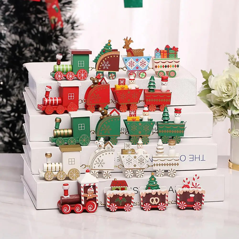 Christmas Decorations for Home Cristmas Ornament Christmas Train Merry  Xmas Navidad Noel Gifts Happy New Year
