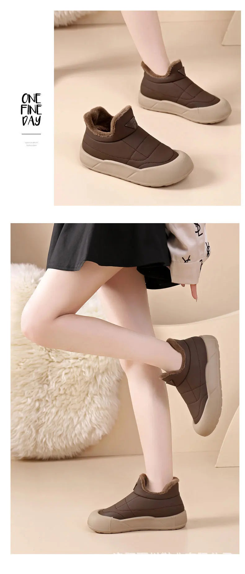 Winter Snow Boots for Women Fashion Women's Cotton Shoes Warm Waterproof Non-slip Women's Snow Boots Botas Mujer 2024 Tendencia