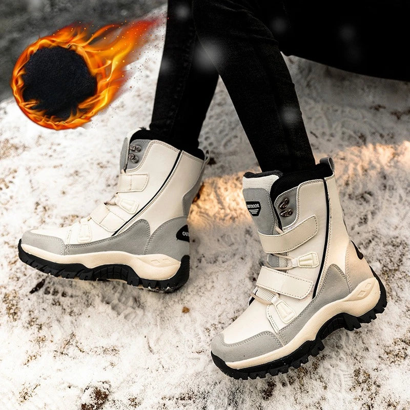 Winter Outdoor Women's Shoes Casual Shoes Snow Boots Warm  Fleece  Windproof  Durable  Versatile Outdoor Boots for Daily Use