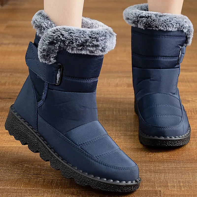Women's Boots Fashion Winter Boots With Super Warm Fur Botas Mujer 2025 Winter Shoes Woman Snow Boots Elegant Woman Heeled Shoes