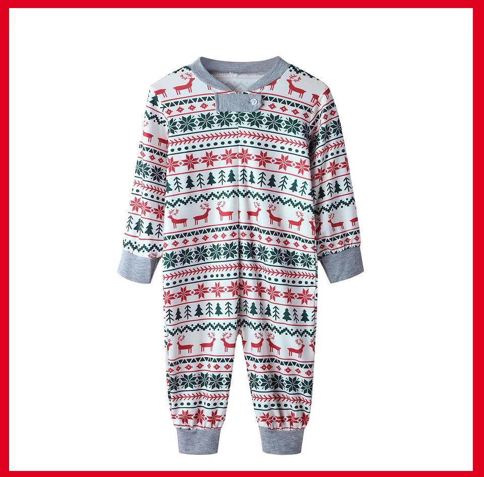2023 Christmas Family Matching Pajamas New Year Xmas Father Mother Kids Baby Clothes Set Dad Mom And Daughter Son Pyjamas Outfit