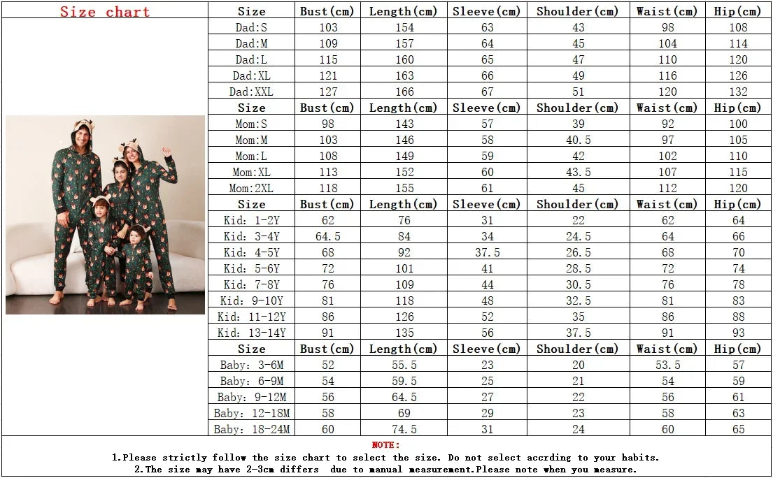 Family Christmas Pajamas Family clothing, Mom and Dad children baby jumpsuit Cute card jumpsuit overall Christmas family dress