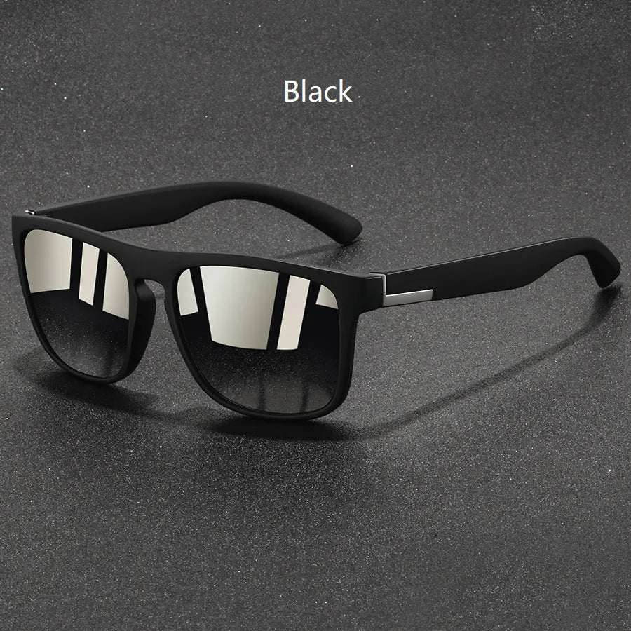 4PCS Fashion Vintage Square Sunglasses Men Women Fishing Driving Man Luxury Brand Designer Sun Glasses Anti-Glare Retro Eyewear