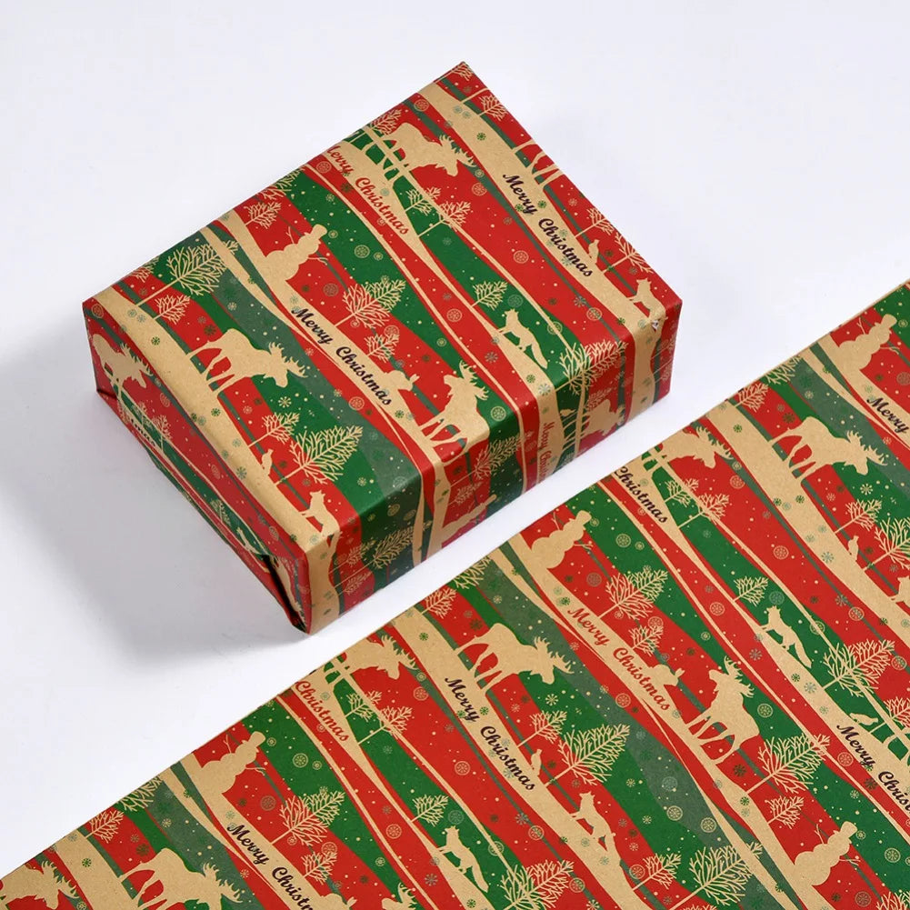 DIY Christmas & New Year Craft Wrapping Paper12q`1