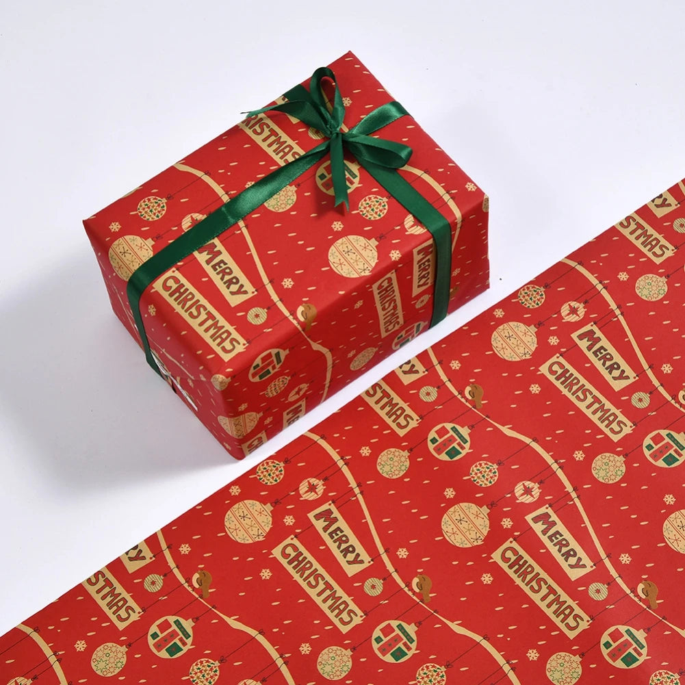 DIY Christmas & New Year Craft Wrapping Paper12q`1