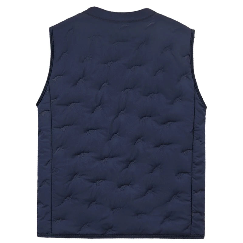 Winter Men's Vest Jackets Waterproof Outerwear Button Sleeveless Coats Warm Jacket Casual Lightweight Thick Sherpa Lined Vests