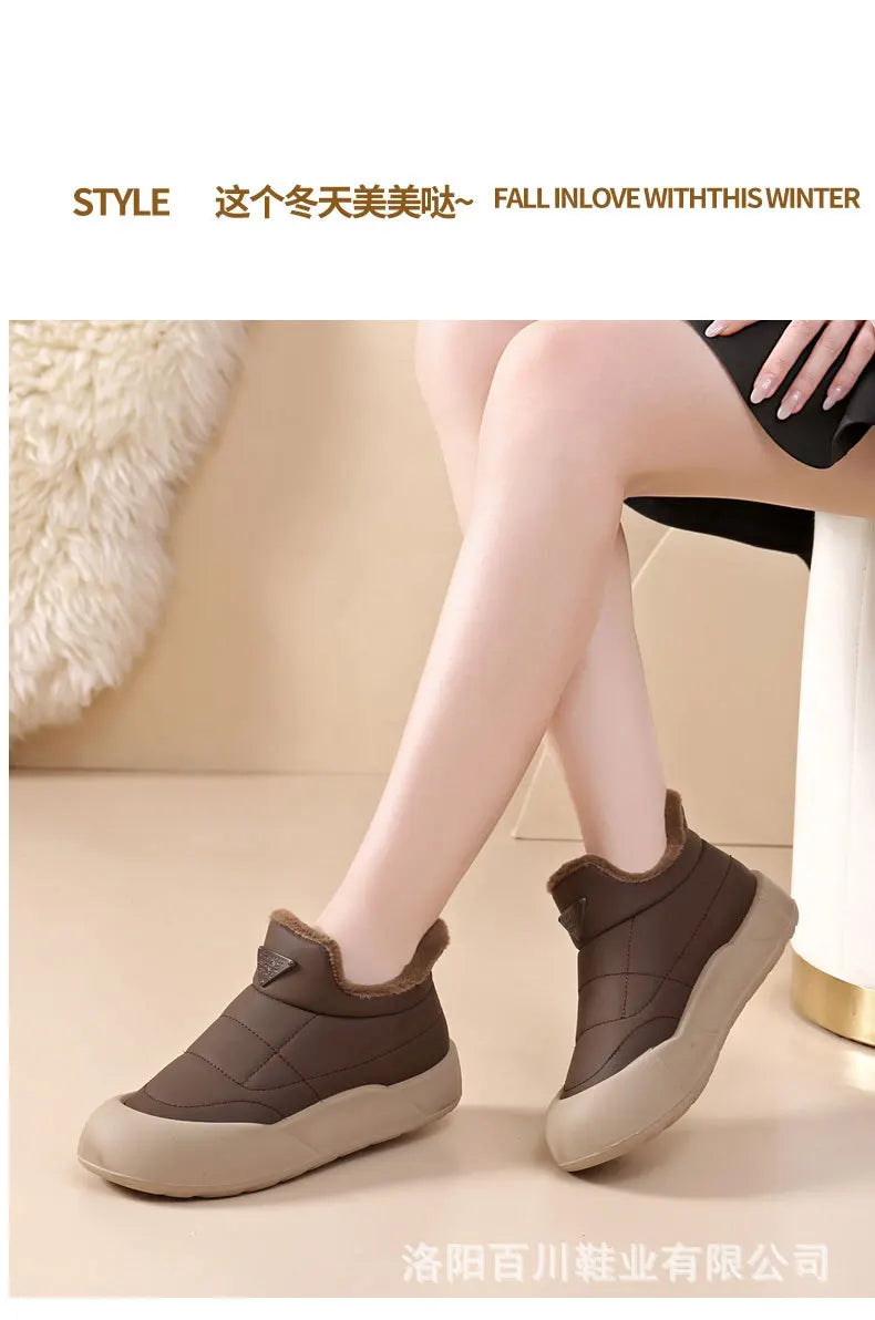 Winter Snow Boots for Women Fashion Women's Cotton Shoes Warm Waterproof Non-slip Women's Snow Boots Botas Mujer 2024 Tendencia