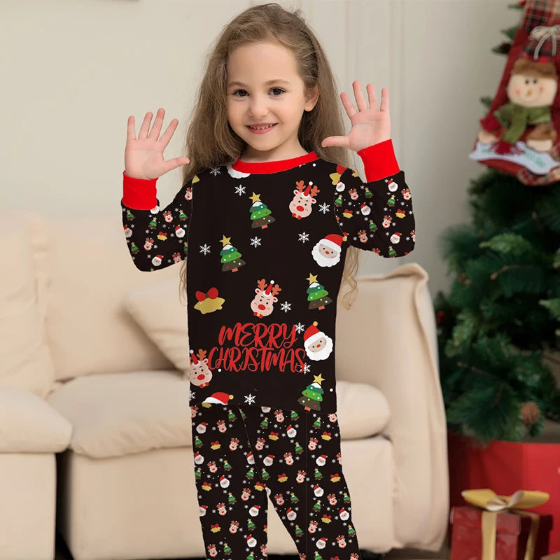 2025 Family Matching Christmas Pajamas Clothes Set Father Mother And Daughter Son Kids Matching Outfit Baby Girl Rompers Pyjamas