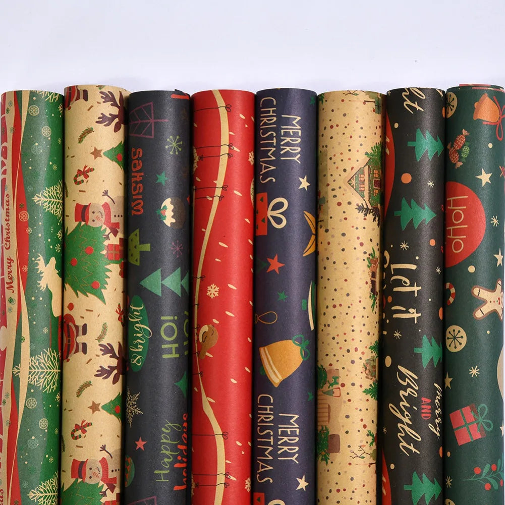 DIY Christmas & New Year Craft Wrapping Paper12q`1