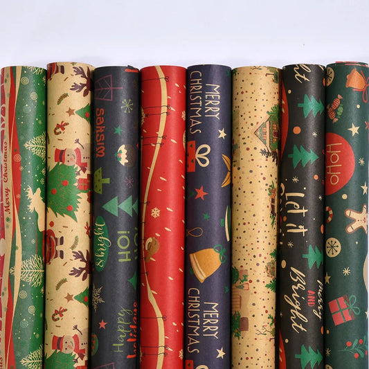 DIY Christmas & New Year Craft Wrapping Paper12q`1