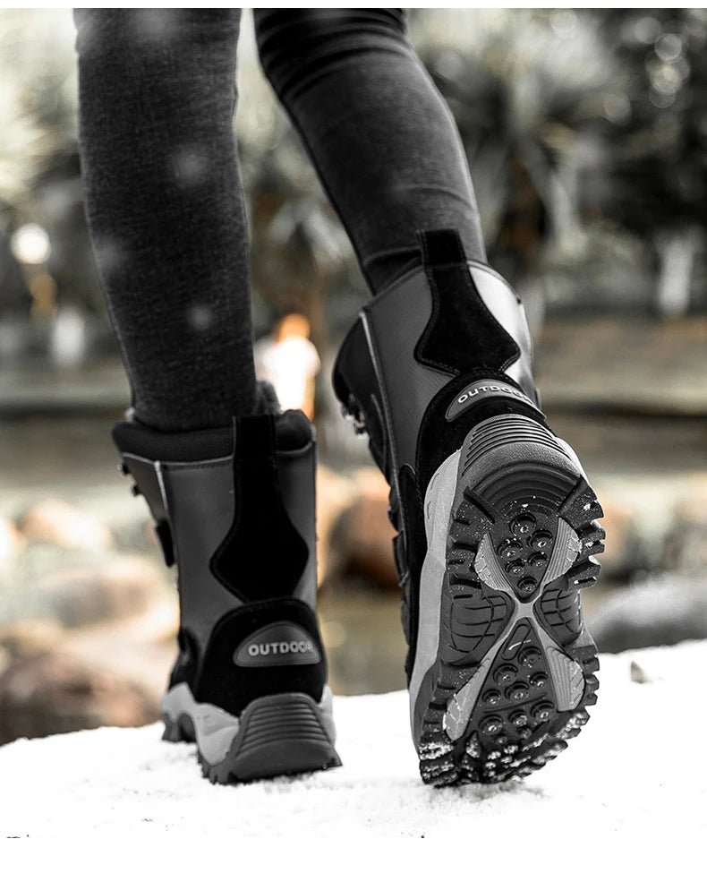 Winter Outdoor Women's Shoes Casual Shoes Snow Boots Warm  Fleece  Windproof  Durable  Versatile Outdoor Boots for Daily Use