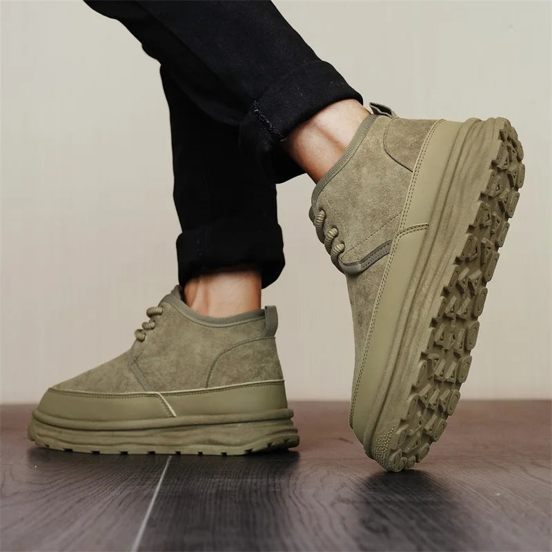 Men's Winter Warm Snow Boots Are Fashionable Versatile Anti Slip Comfortable and A Must-have for Winter Outings