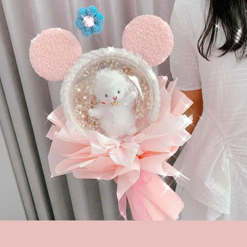 Christmas Giftsanime character kitty cat Plush Bouquet Birthday Present for Girl Friend Besties Thanksgiving Gift Cartoon Kawaii