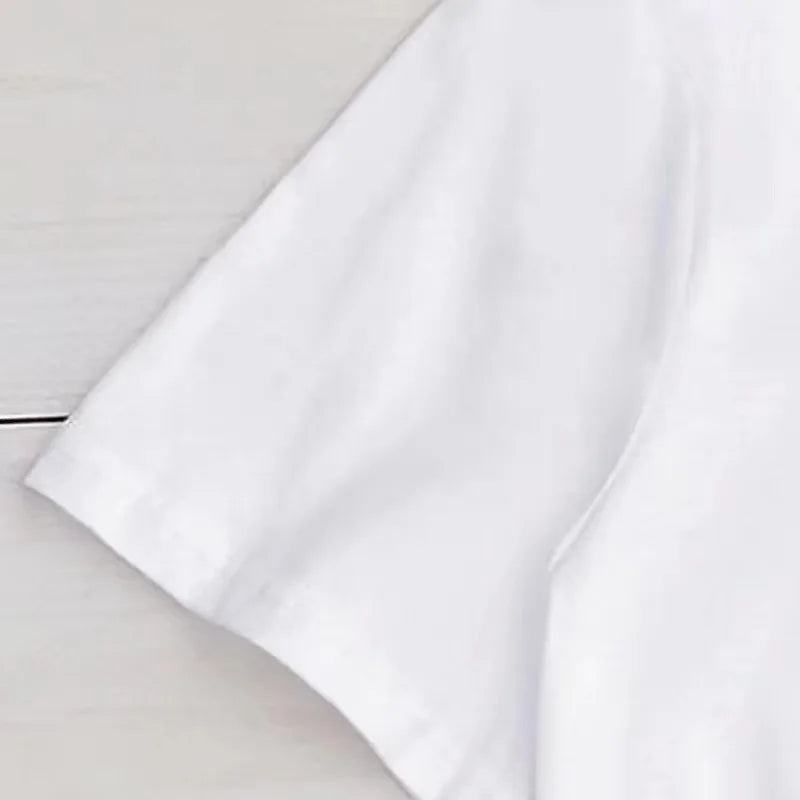 Summer Couple T-Shirts Matching Funny Cartoon Print Tees Trendy Casual Short Sleeve Unisex Graphic Tops Kawaii Streetwear Couple