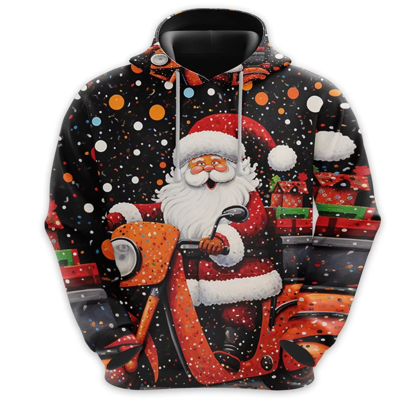 Merry Christmas Hoodies For Men Clothes Harajuku Santa Reindeer Hoodie Hoody Xmas Funny Gift Kid Streetwear Women Hoodies