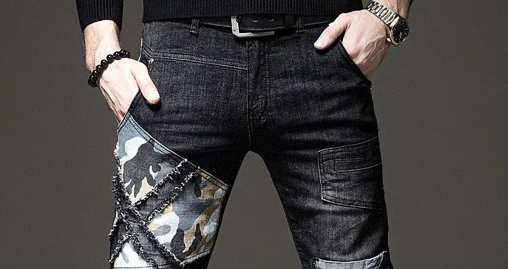 Trousers Jeans for Work Wear White Men Man Cowboy Pants with Print Y2k Vintage Xs Washed 2025 Trend Goth Classic Luxury Retro