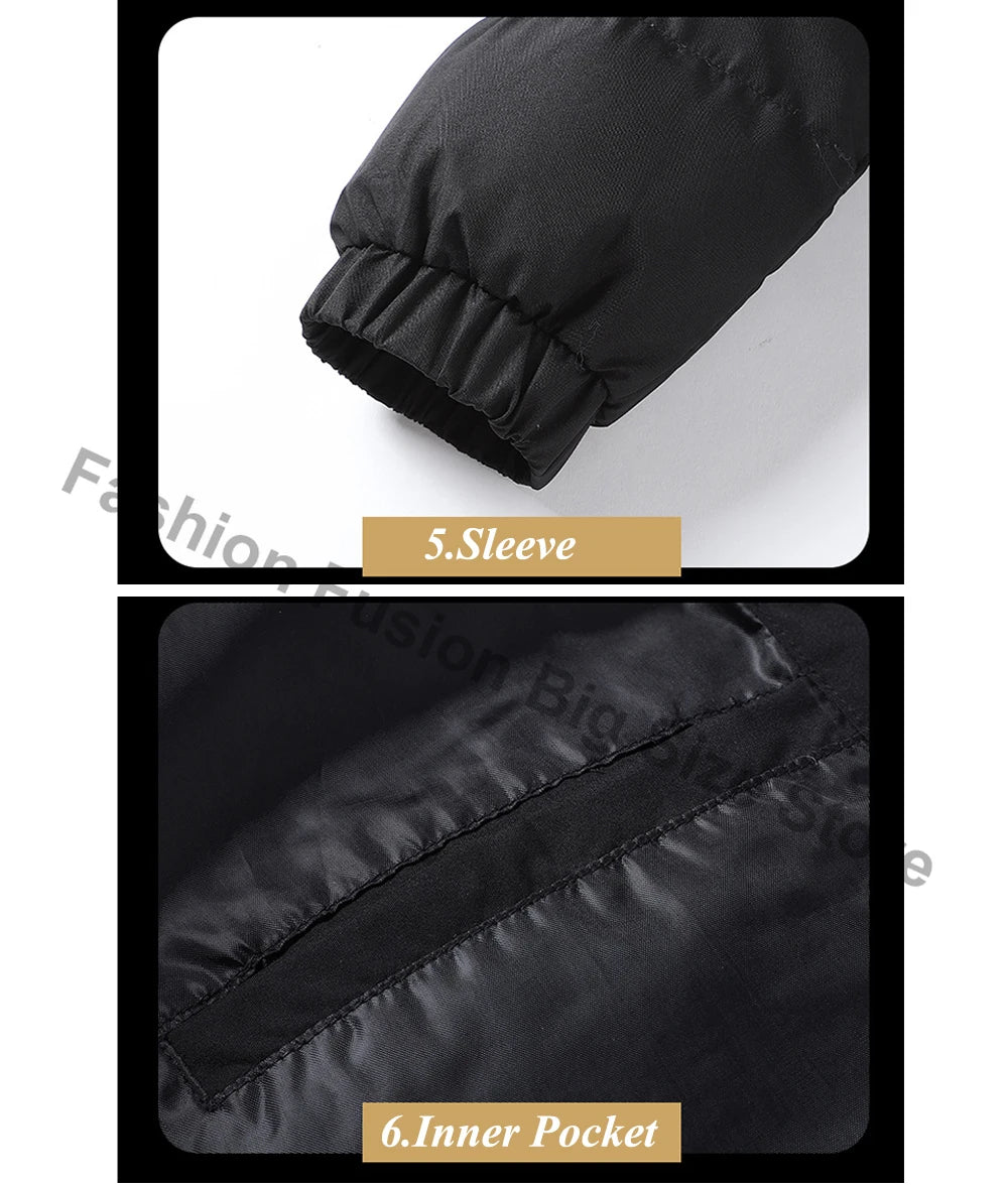 Winter Men's Jacket Fashion Men Thermal Parkas Coats Casual Classic Outwear Windbreaker Warm Padded Jackets Men Clothing