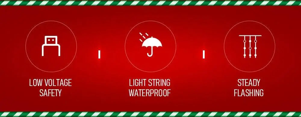 LED String Lights for Christmas Tree & Holiday Decor