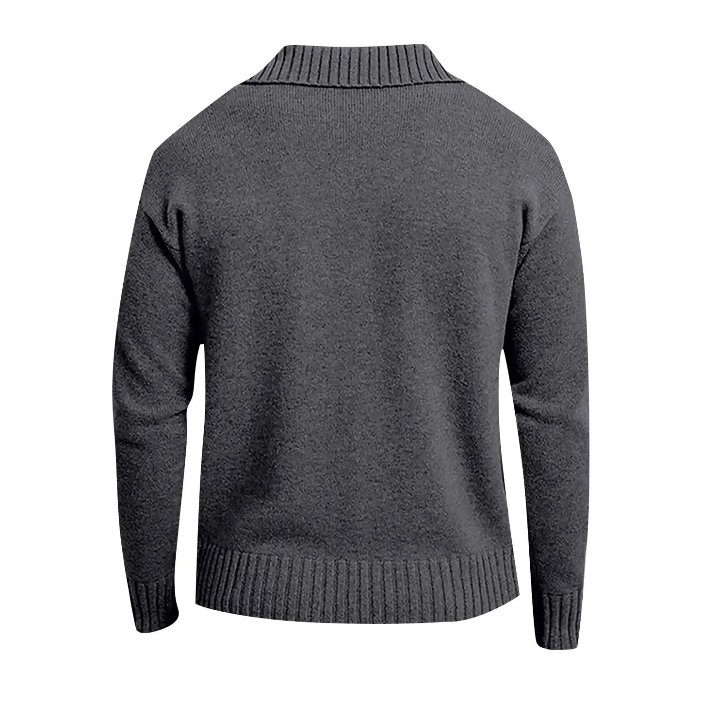 Winter Men'S Knitted Sweater Casual Coat Fashion Loose Cardigan Warm  Jacket Sweater  Stand Collar Knitting Coat Autumn