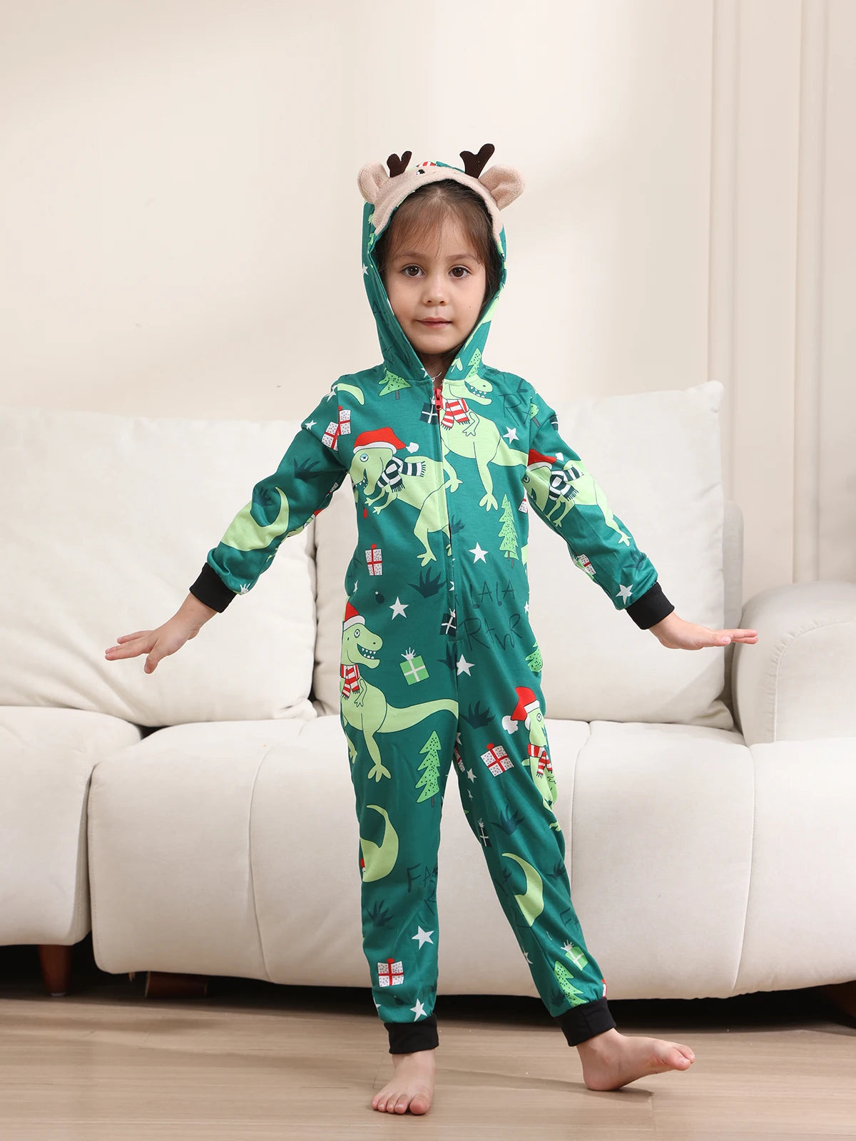 Family Christmas Pajamas Family clothing, Mom and Dad children baby jumpsuit Cute card jumpsuit overall Christmas family dress