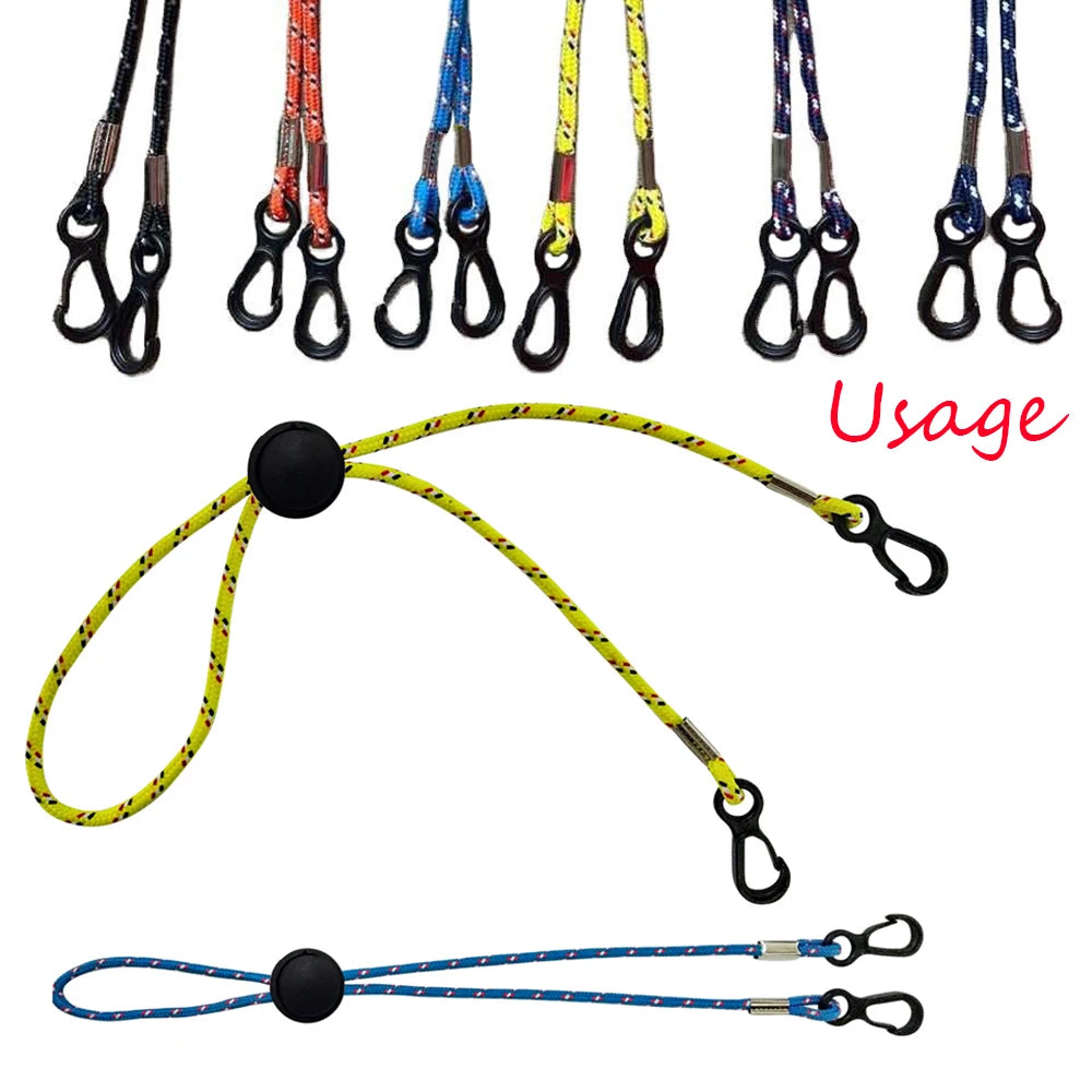 Jewelry Accessories 8-Shaped Keychain Glasses Chain Buckle Small Carabiner Snap Anti-lost Rope Hook Plastic Buckle