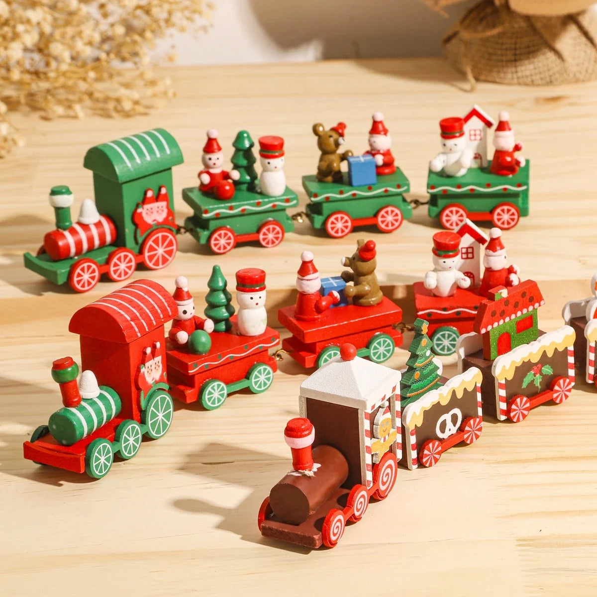 Christmas Decorations for Home Cristmas Ornament Christmas Train Merry  Xmas Navidad Noel Gifts Happy New Year