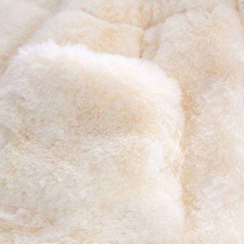 Girls' Winter Clothes Soft Cozy Fleece Hooded Coat Faux Fur Thicken Warm Girl Coat With Cute Ears Thick Warm Outwear Overcoat