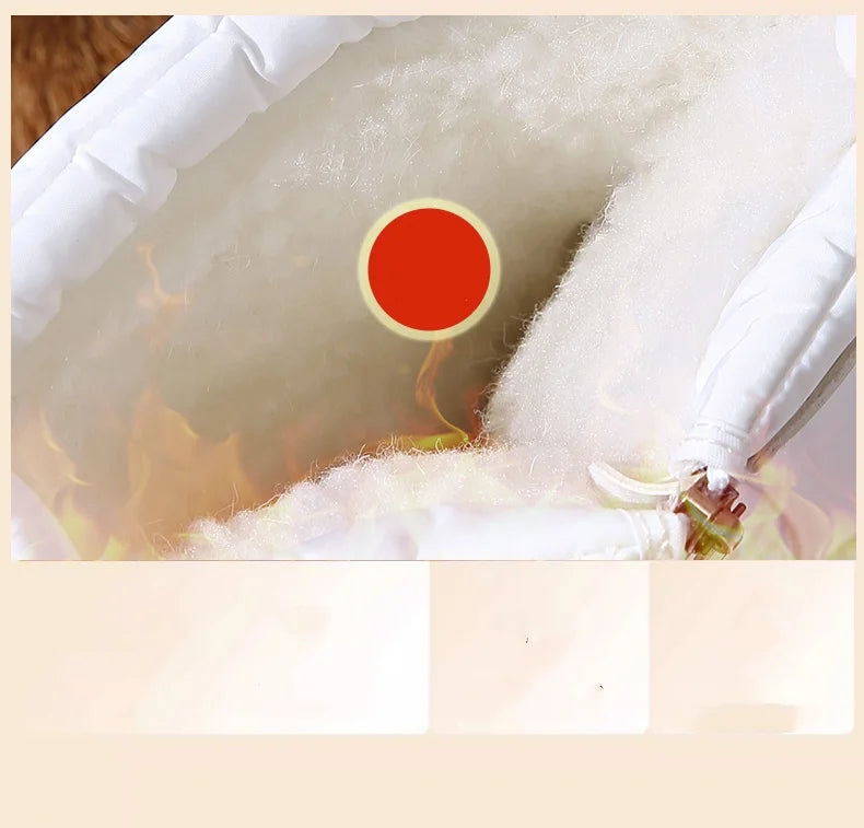 Autumn and Winter Cold-Proof Snow Boots for Men and Women, New Style, Fleece-Lined, Thickened, Non-Slip Cotton Shoes, Waterproof, Warm, High-Top Boots