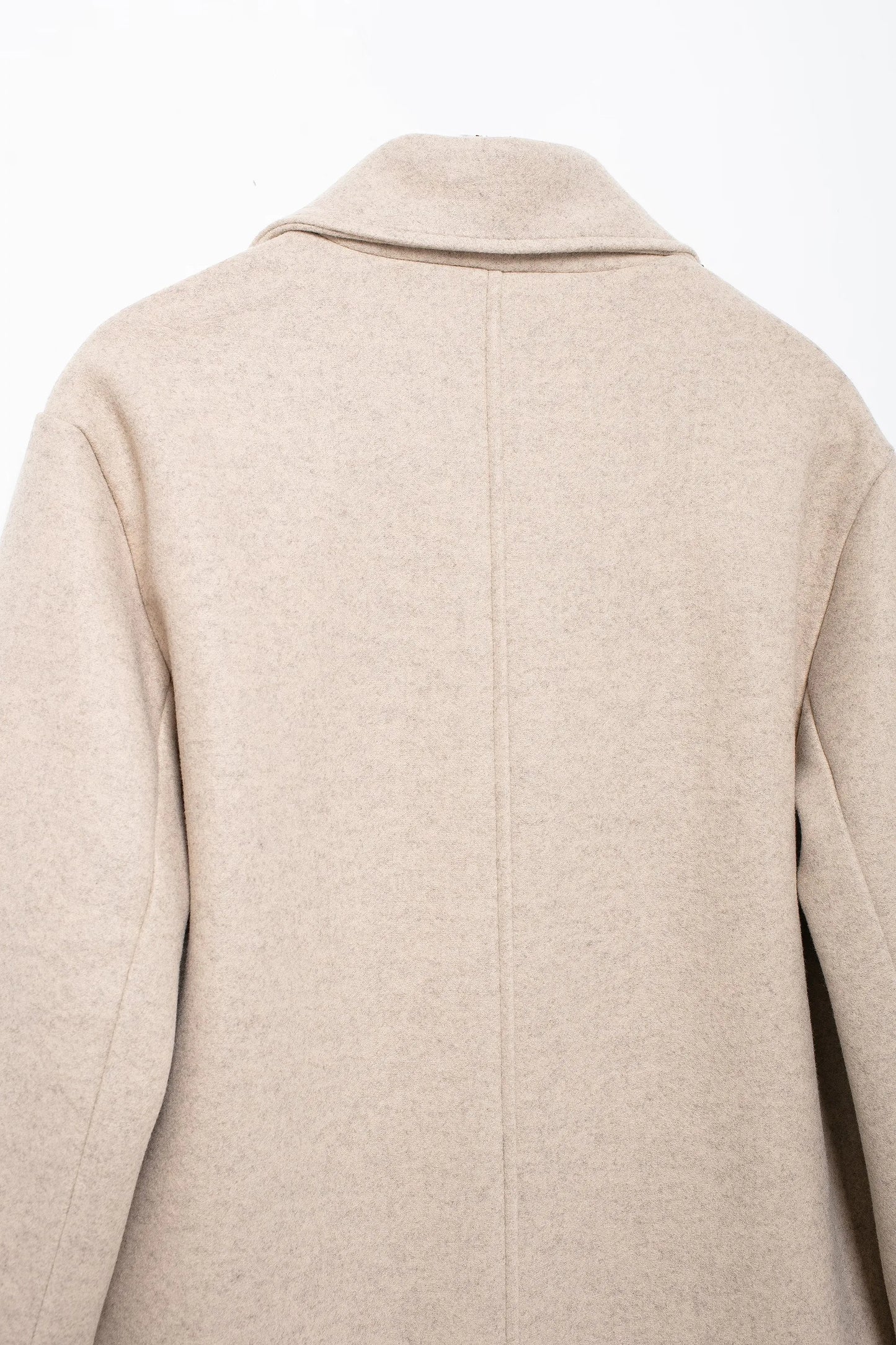 Winter Coat For Women 2024 Solid Lapel Double Breasted Long Cardigan Top Female Pokcet Streetwear Woman New In OuterCoat