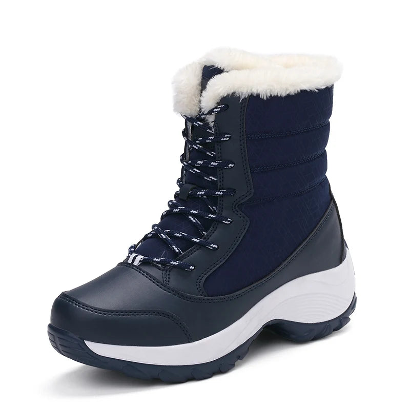 Winter Snow Boots Women Anti-slip Keep Warm Plush Comfortable Walking Shoes Breathable Outdoor Casual Sneakers Women