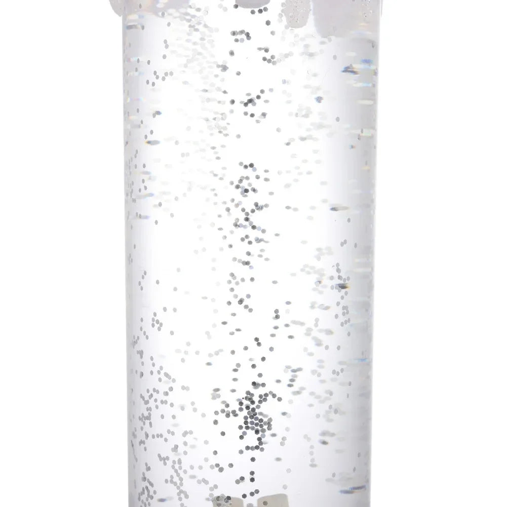 Christmas LED Candle Night Light Swirling Glitter & Colorful