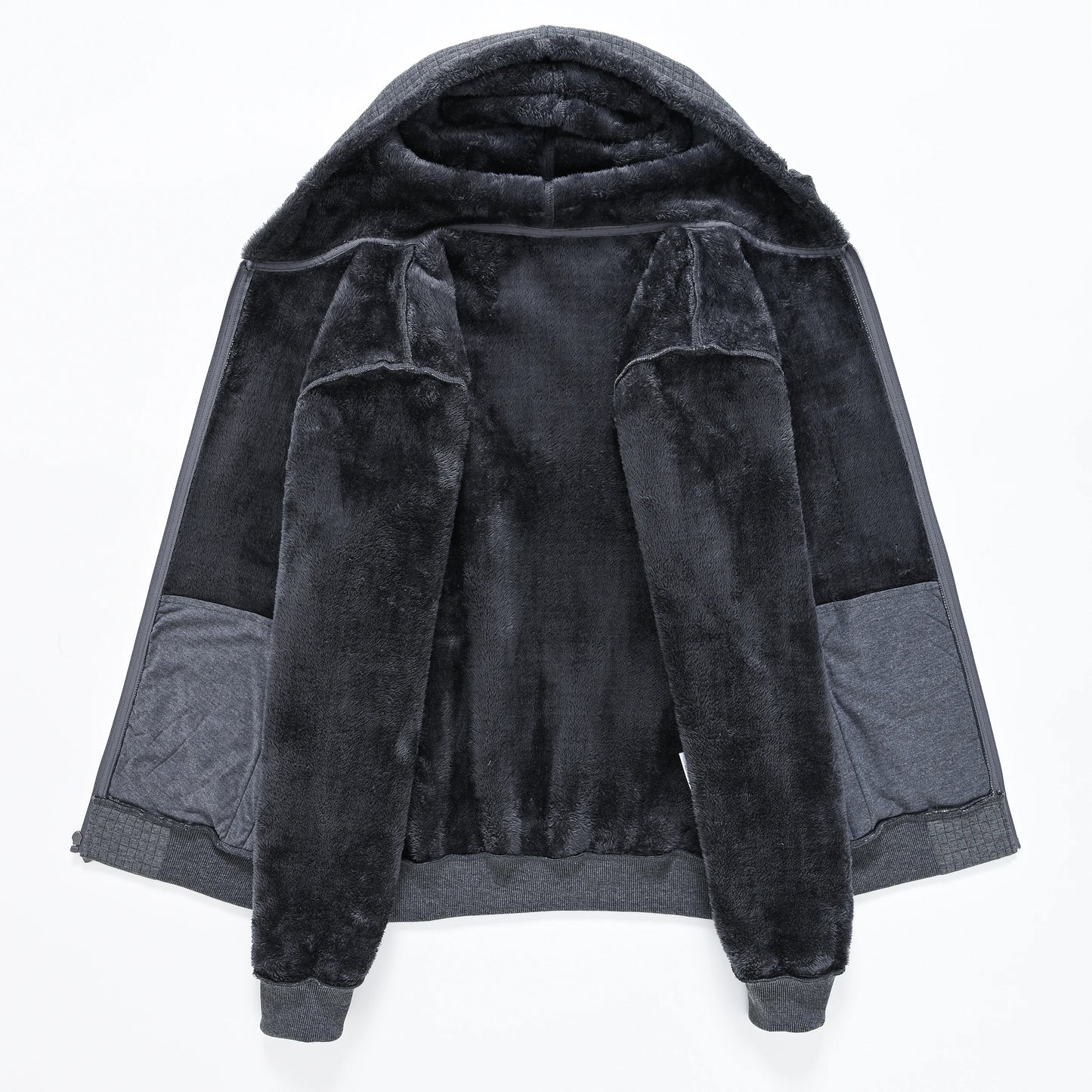 Men's Winter Warm Jackets Casual Hooded Plaid Shirts Thick Windbreaker Coat Hooded Fashion Streetwear 5XL