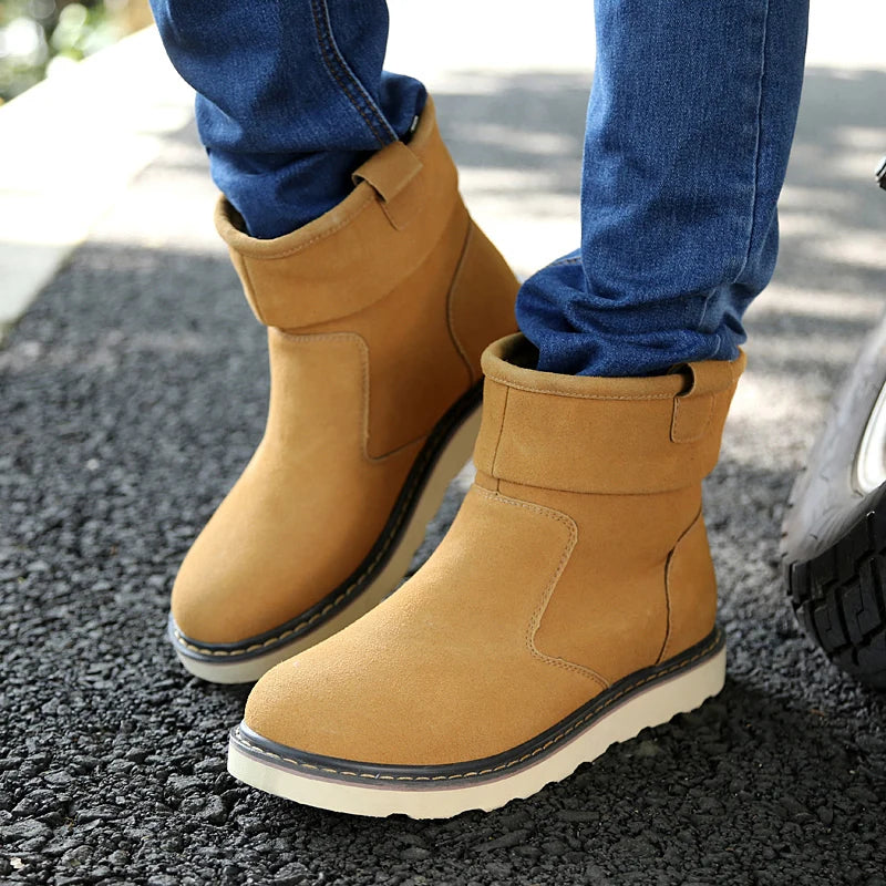 Winter Hot Casual Warm Boots, Fashionable and Versatile Simple and Fashionable for Outdoor Walks Classic Fashionable Men's Boots