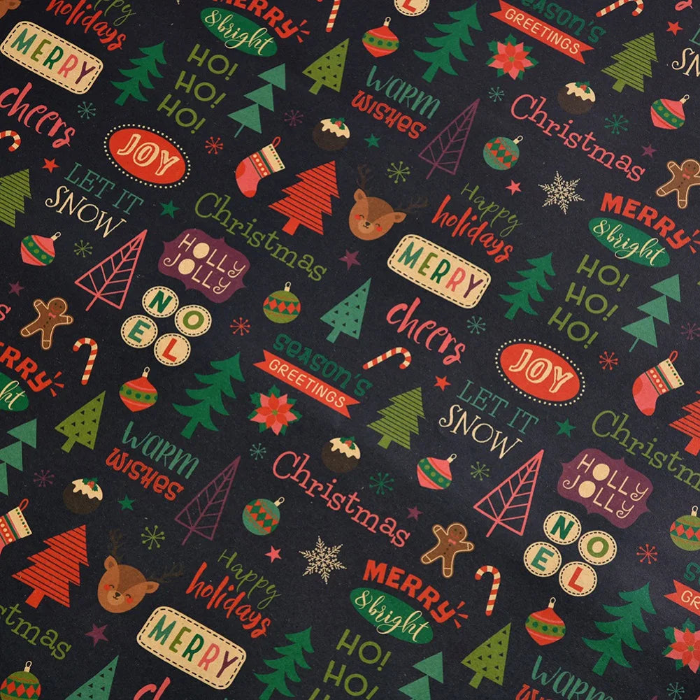 DIY Christmas & New Year Craft Wrapping Paper12q`1