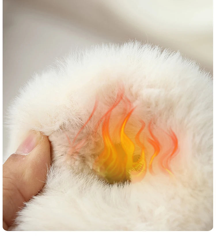 Cute Cartoon Winter Boots For Children Boy's Girl's Plush Boots Thick Warm Velvet Faux Fur Snow Boots For Toddler Kid's Boots