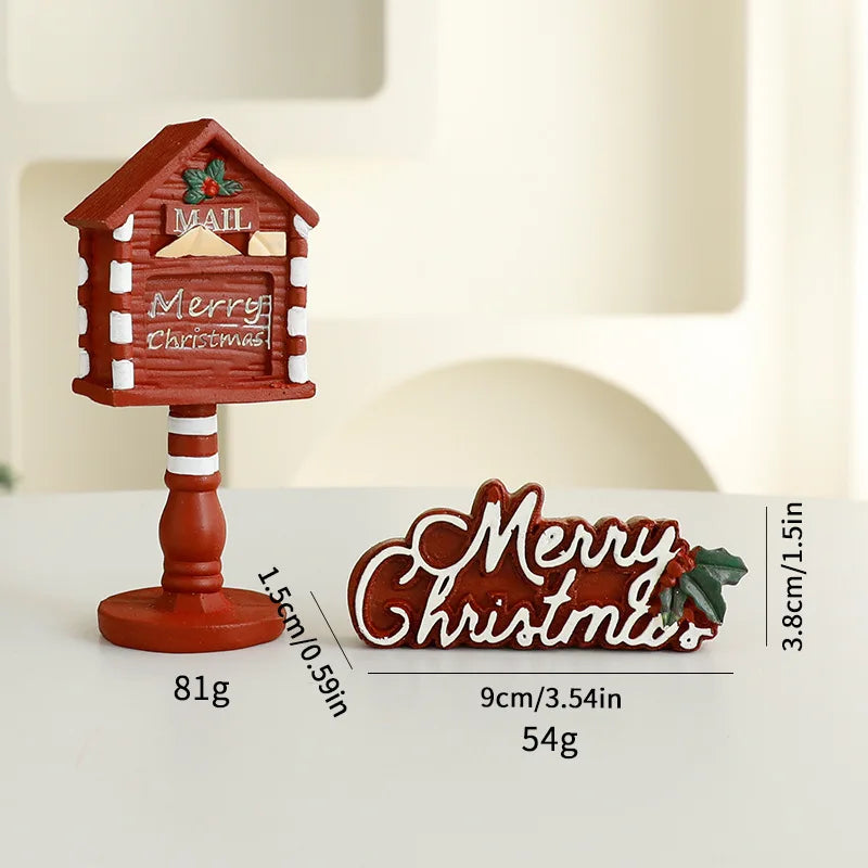 Christmas Decoration Creative Resin Crafts Ornaments Christmas Table Decoration Family Christmas Atmosphere Decoration Gifts