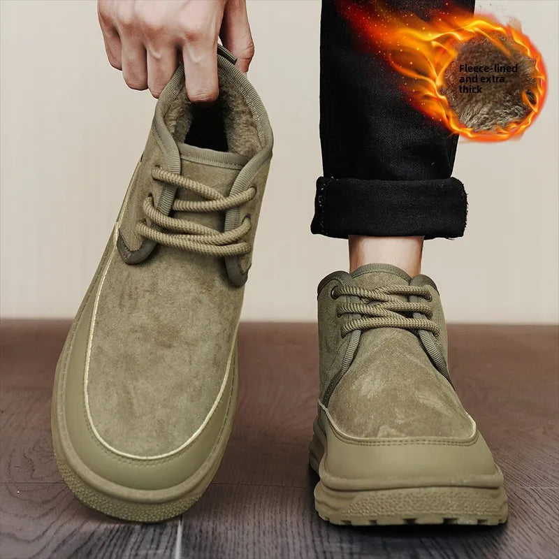 Men's Winter Warm Snow Boots Are Fashionable Versatile Anti Slip Comfortable and A Must-have for Winter Outings