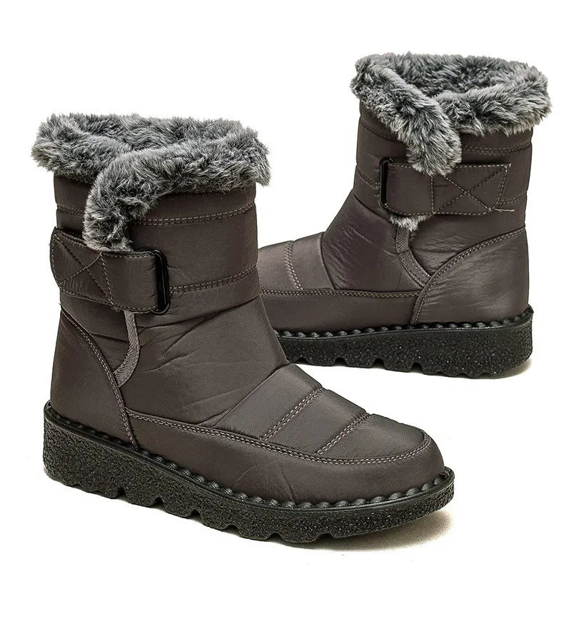 Women's Boots Fashion Winter Boots With Super Warm Fur Botas Mujer 2025 Winter Shoes Woman Snow Boots Elegant Woman Heeled Shoes