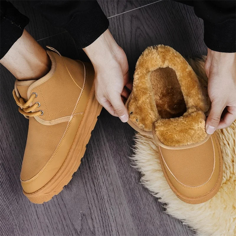 Men's Winter Warm Snow Boots Are Fashionable Versatile Anti Slip Comfortable and A Must-have for Winter Outings